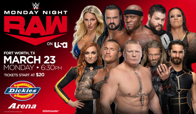 WWE Presents Monday Night Raw POSTPONED Dickies Arena