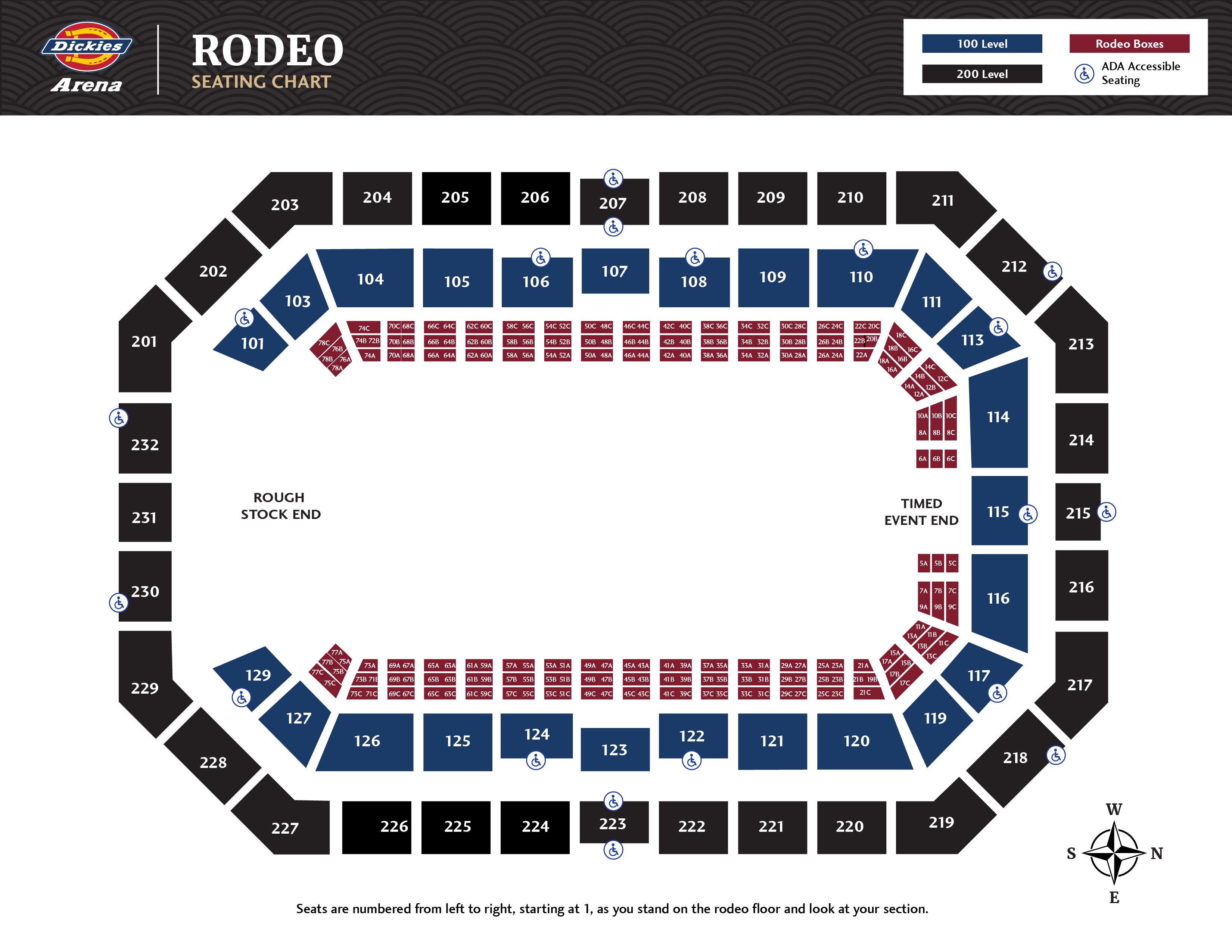 Reliant Arena Seating Chart Rodeo Matttroy