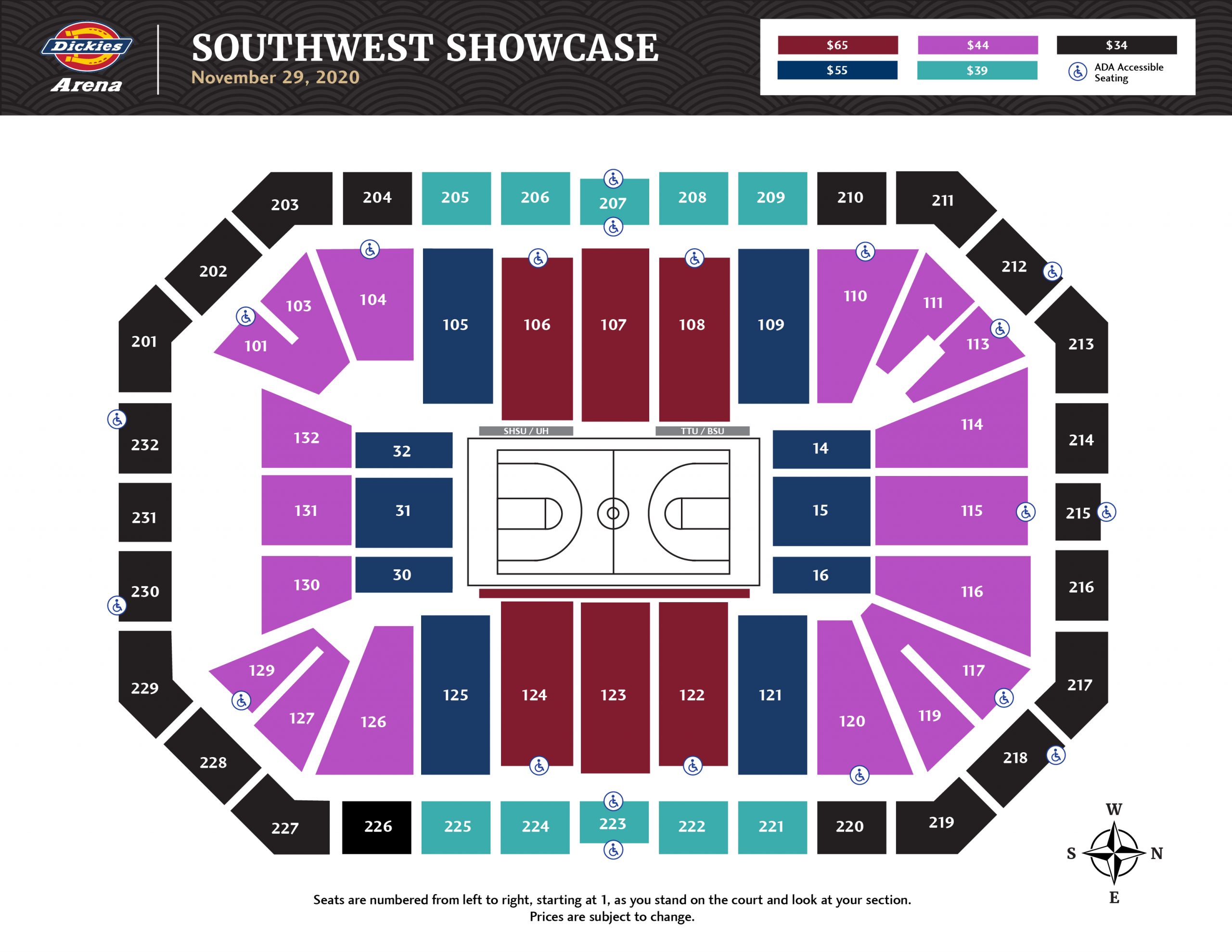 Simmons Bank Arena Seating Chart With Seat Numbers