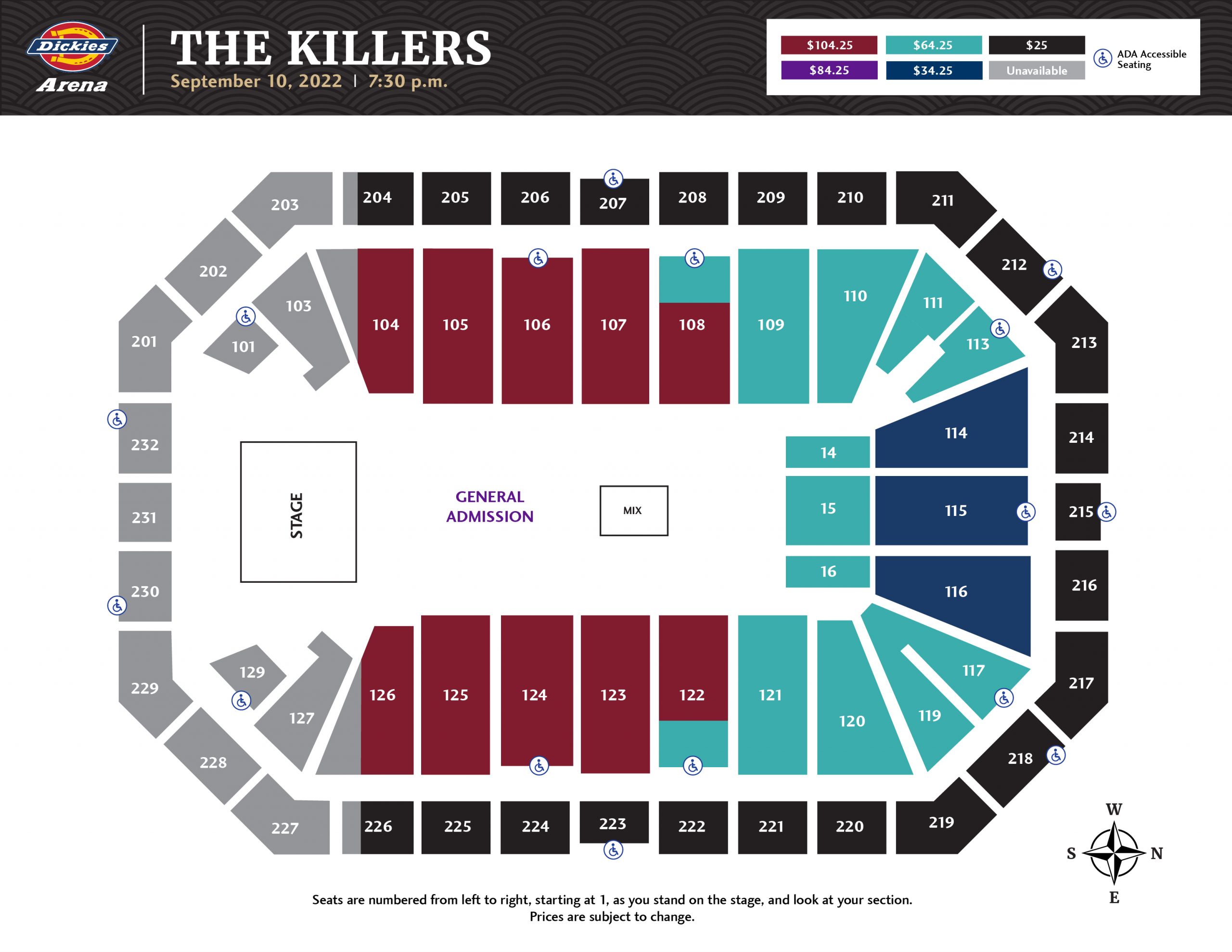 2022.09.10 - The Killers - Dickies Arena