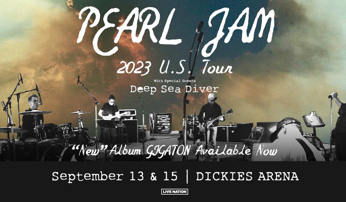 Pearl Jam Tour Dickies Arena Fort Worth TX Sept 13 2023 Poster