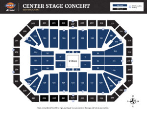 Center Stage Seating Chart
