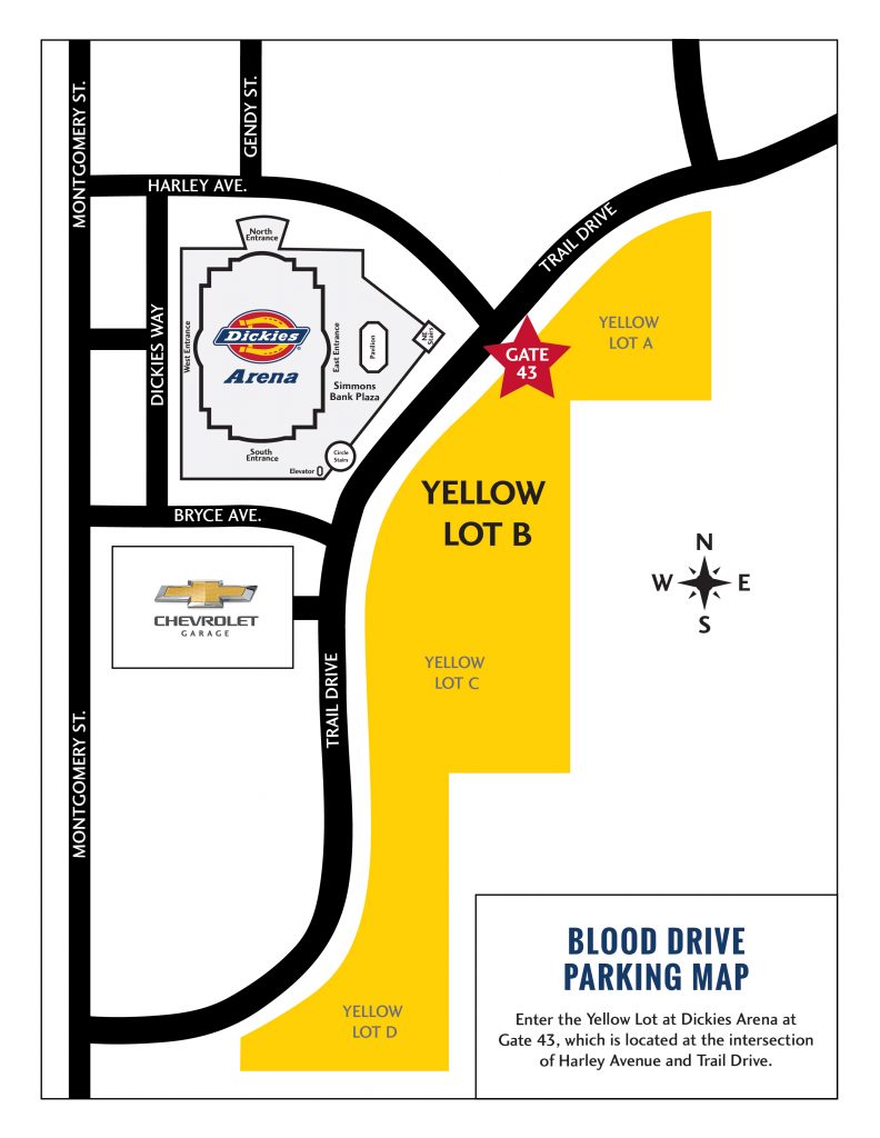Directions to Yellow Lot B